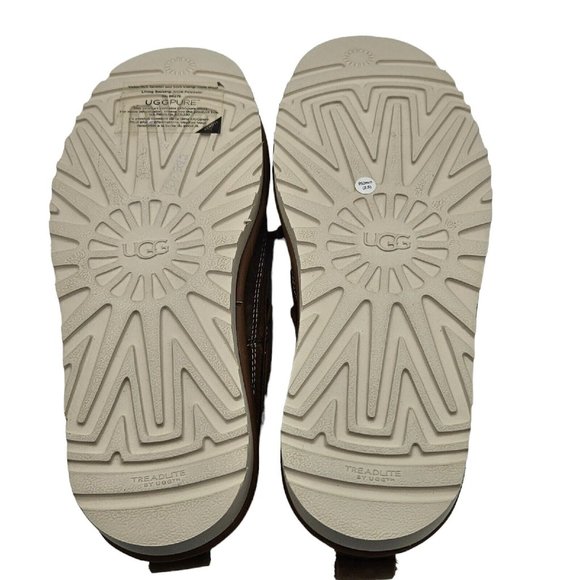 UGG Dex Lace Slip On Loafer Slipper Water Resistant Indoor Outdoor Chestnut US 7 - Picture 8 of 14